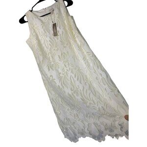 Chicos Lace Dress Ivory Size 6P